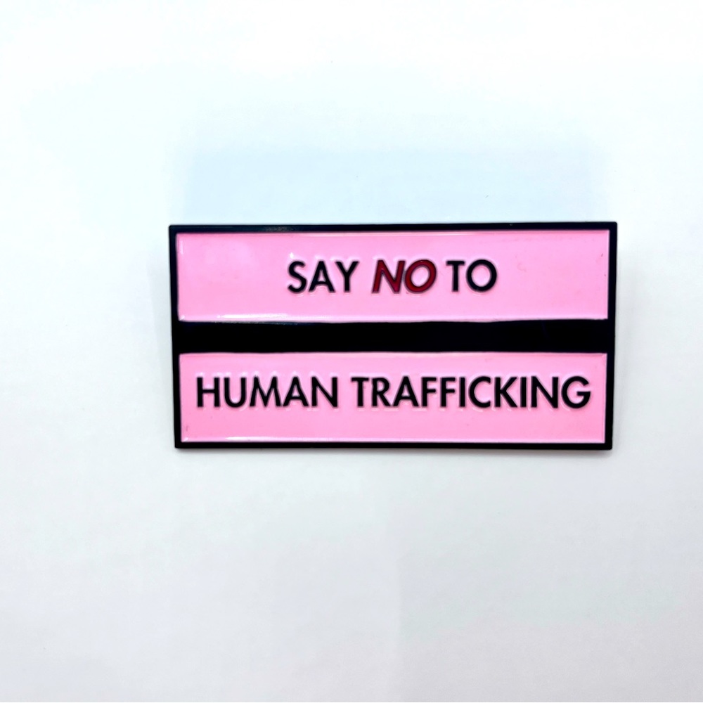 Safety Pin Brooch: Say no to Human Trafficking.
